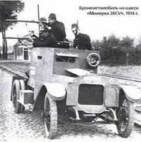Бронеавтомобиль на шасси Минерва 26CV 1914 г Минерва СМ31928 г - фото 563