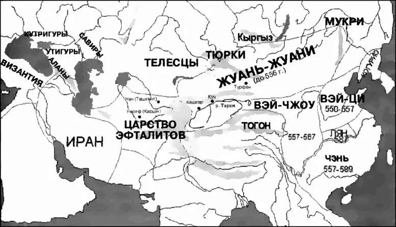Центральная Азия в VI веке н э А далее у Симокатты следует рассказ о том - фото 6