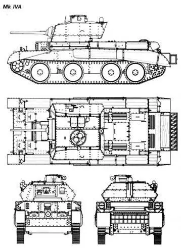 Сгоревший недалеко от Абвиля крейсерский танк Mk IV Франция май 1940 года - фото 101