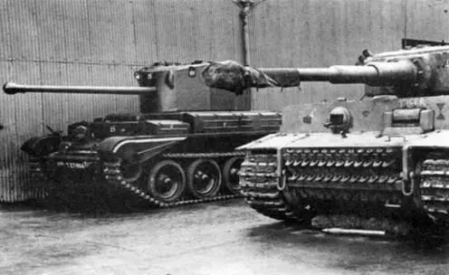 А30 Challenger и трофейный Тигр захваченный англичанами в Северной Африке - фото 141