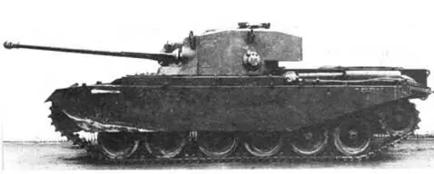 Вид сбоку на крейсерский танк Centurion А41 Серийный танк Centurion Mk 1 - фото 154