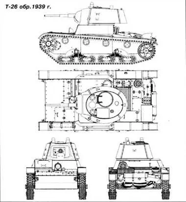 Танки Т26 впереди танк обр 1939 г движутся к линии фронта Битва за - фото 362