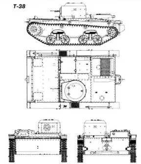 Танки Т38 в разведке Лето 1941 года Текущий ремонт танков Т38 в одной из - фото 393