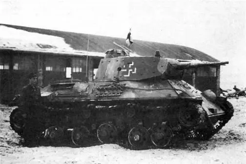 Легкий танк Т50 трофей Финской армии 1942 г В 1943 г в строю 5й - фото 406