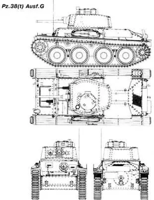 Pz38t AusfA 7и танковой дивизии во Франции Май 1940 г Aufklarungspanzer - фото 238