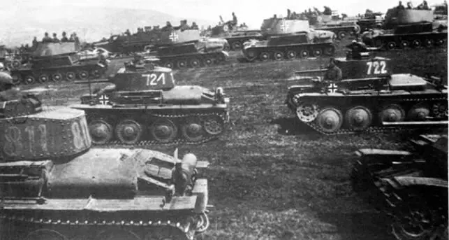 Легкие танки Pz38t венгерской армии Башня Pz38t AusfG крупным планом - фото 248