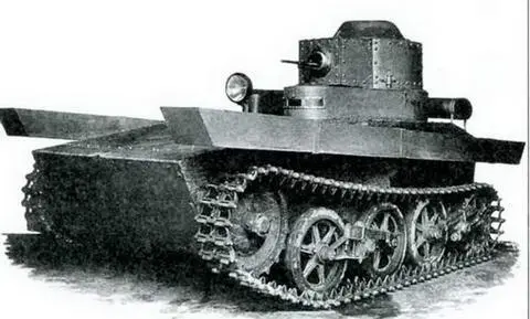 Плавающий танк Т33 Селезень ОКМО 1932 г Среди стран заинтересовавшихся - фото 105
