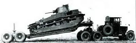 Прототип танка Виккерс 16тонный на трейлере 1929 т 610 Средний танк - фото 157