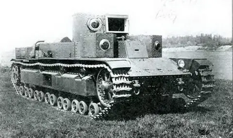 Прототип танка Т28 без вооружения в ходе заводских испытаний 1932 г После - фото 160