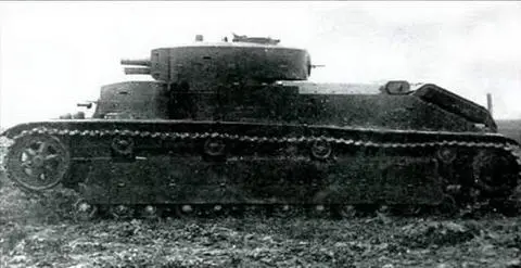 Танк Т28 с вооружением из 762мм пушки КТ сбоку 19331934 гг Гусеница - фото 166
