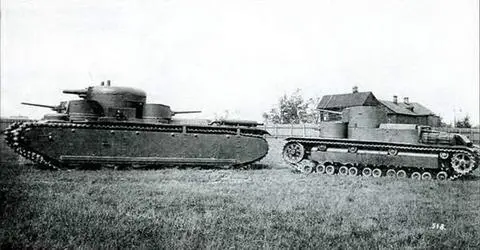 Прототипы танков Т35 и Т28 на заводских испытаниях осень 1932 г 613 - фото 180