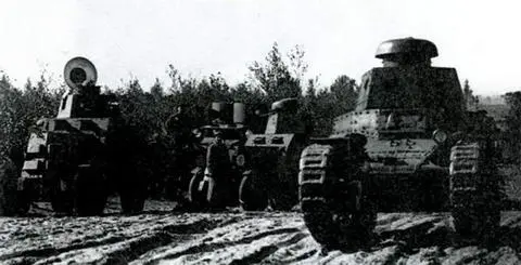Танки МС1 и бронеавтомобили БА27 на Больших бобруйских маневрах 1929 г - фото 60