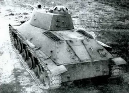 Серийный танка Т50 завода 174 Вид сзади июль 1941 г Танк Т50 - фото 140