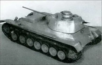 Модель танка А44 Т44 1941 г Общий вид одного из проектов танка А44 - фото 172