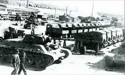 На СТЗ идет отгрузка танков Т34 и тракторов СТЗ5 Лето 1942 г - фото 262