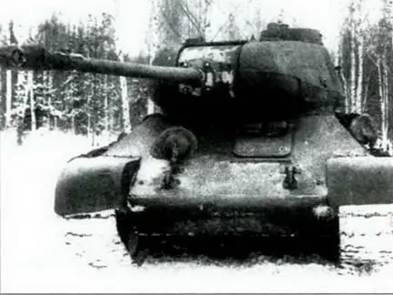 85мм пушка ЛБ1 в увеличенной башне танка Т34 на испытаниях 1943 г 85мм - фото 100