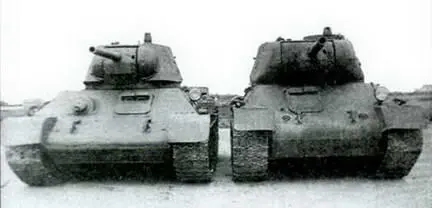 Т34 и T43II после совместных испытаний Август 1943 г Новый корпус Т43 - фото 39