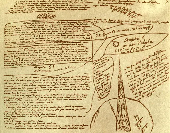 Страница из черновой рукописи романа Вокруг Луны с вычислениями траектории - фото 2