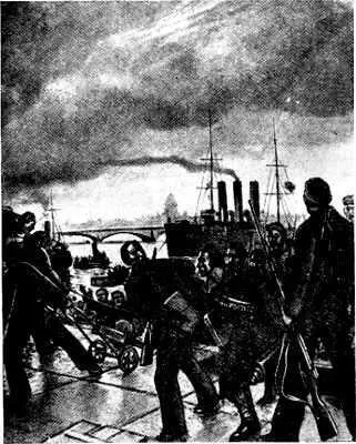 Революционные матросы идут на штурм Зимнего дворца в октябре 1917 года - фото 78
