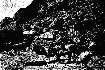 Рис 49 Каменистый путь Горы окаймляющие ущелье сдвинулись и образовали - фото 57