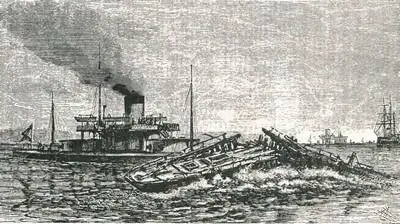 Монитор Смерч таранит старую канонерку на учениях 1872 Удачный выбор - фото 22