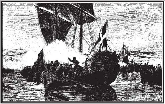Первое морское сражение в устье Невы в 1703 г Закладка Петербурга 16 мая - фото 21