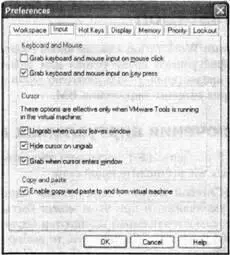 Рис 371Вкладка Input окна настройки VMware сбросивустановив флажок - фото 139
