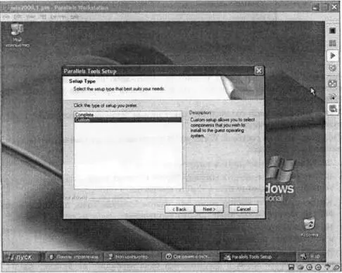 Рис 439Возможные варианты установки Parallels Tools Выбрав второй вариант - фото 192