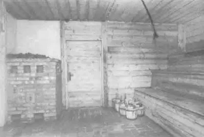 Финская сауна в одном из зданий Вервольфа июль 1942 г Внутренний вид - фото 24