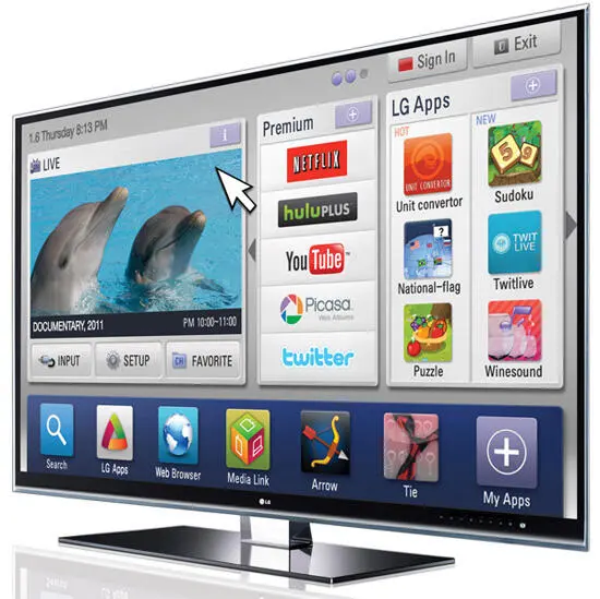 Технология Smart TV доступна в жидкокристаллических моделях K530 LV3700 - фото 40
