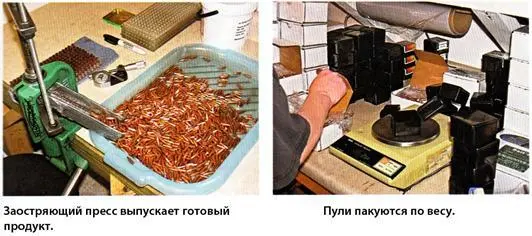 Заостряющий пресс формирует контур носика пули Необходимо проявлять - фото 112