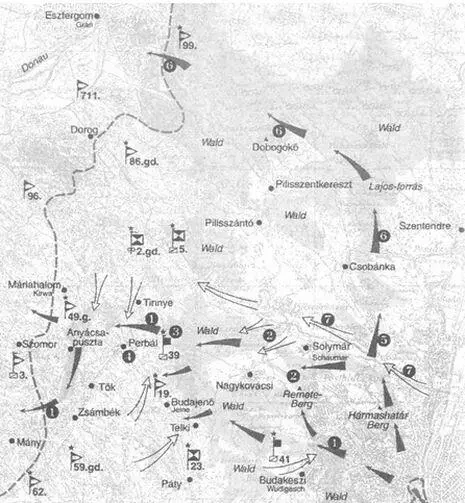 Путь вырвавшихся из окружения немецких и венгерских солдат 1 путь группы - фото 120