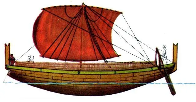 Рис 5 ТОРГОВОЕ СУДНО 1500 г до нэ Нос финикийских кораблей обычно - фото 5