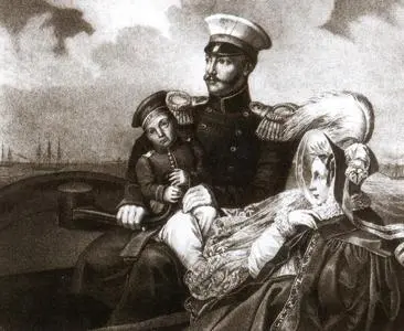 Николай I Александра Феодоровна и Константин Николаевич в море на прогулке - фото 52