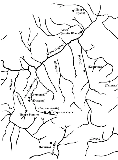 Приложение 3 Схема крепости Блидару Список георгафических названий и - фото 1