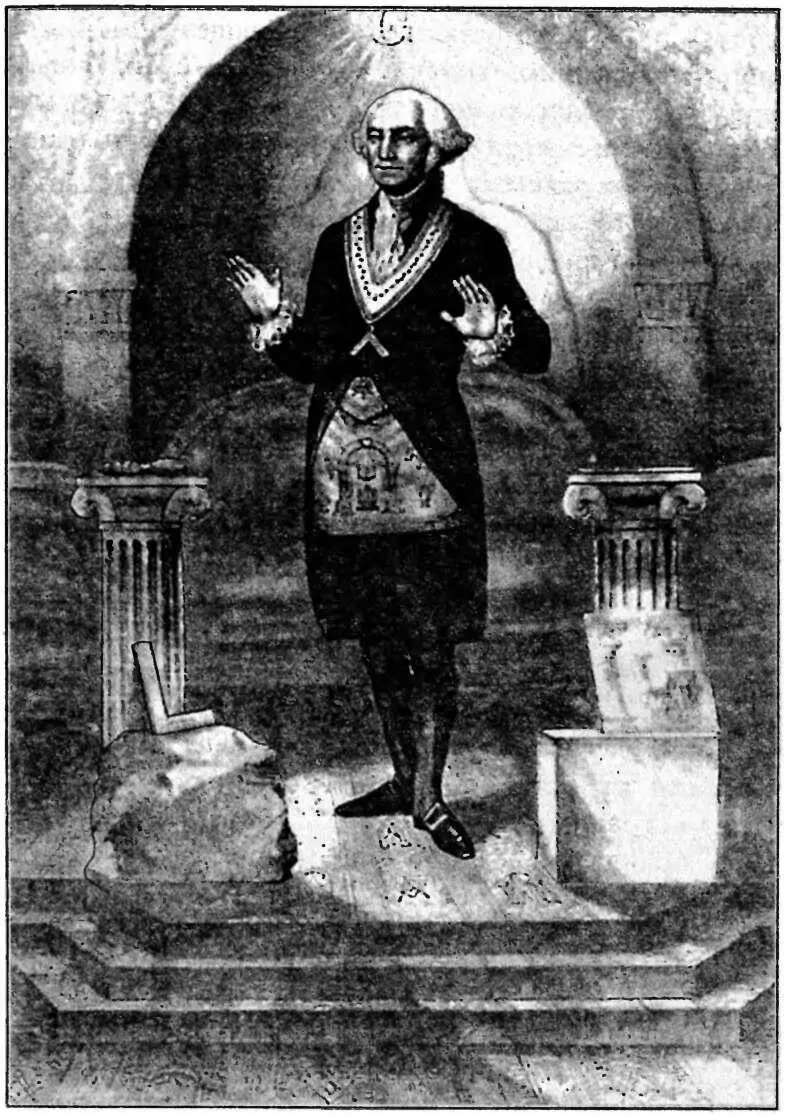 Первый президент США Джордж Вашинітон в полном масонском облачении Слева и - фото 4