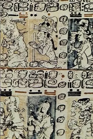 Страница Дрезденского кодекса В кодексах он обычно изображается в виде - фото 61