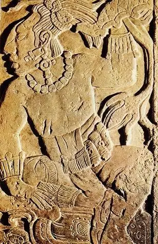 Барельеф из Паленке с изображением верховного правителя Скульптура могла - фото 77