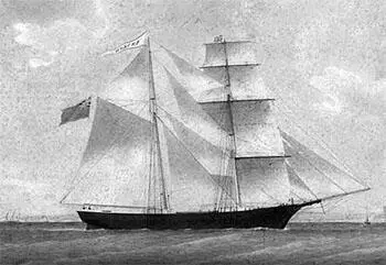 Рисунок судна Амазонка Автор и год неизвестны 5 ноября 1872 года бригантина - фото 41