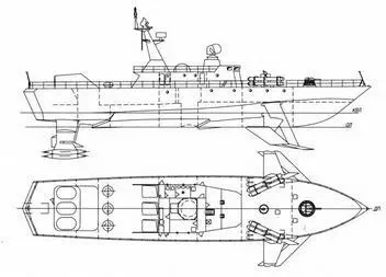 Вариант проработки пр 1141 1967 г Боковой вид и вид сверху Вариант - фото 10