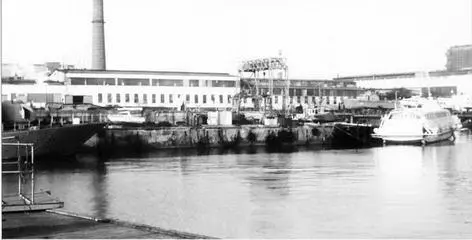 На фото вверхуакватория заводского ковша и сооружения ПО им XXVI съезда - фото 158