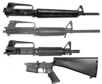 Вот что значить модульность для одного нижнего модуля винтовки типа AR15 - фото 242
