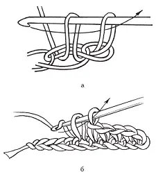 Рис 4Столбик без накида а основной прием б разновидность столбика без - фото 4