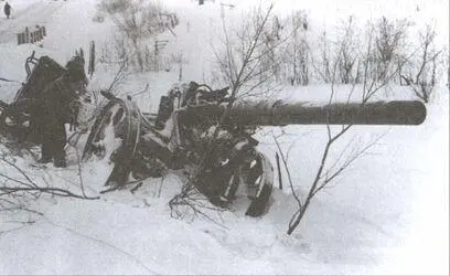 Германское 150 мм орудие sFH18 брошенное при отступлении Ленинградский фронт - фото 41