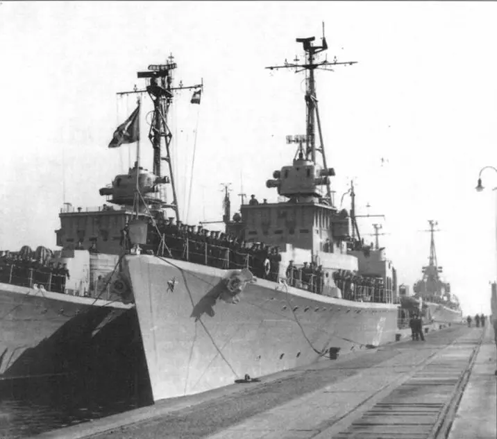 Эсминец Стремительный проекта 306ис до модернизации 1953 год ЦВММ 8 - фото 52