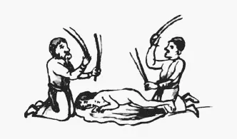 Битье батогами Наказание шпицрутенами С рисунка Х Г Гейслера 1805 г - фото 43