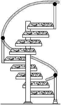 Винтовая лестница Защита от Ша создаваемого тобразным перекрестком - фото 15