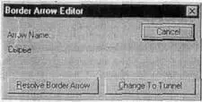 Рис 123 Диалог Border Arrow Editor Если щелкнуть по кнопке Resolve Border - фото 35