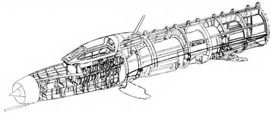 Кострукция фюзеляжа МиГ21 Ф13 Ниша основного шасси Подвесной топливный - фото 73