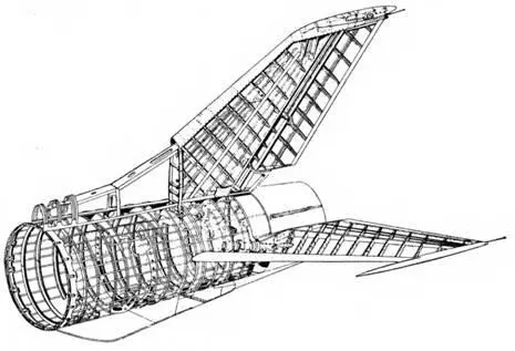 Кострукция хвостовая части самолета МиГ21Ф13 Вертикальное оперение - фото 76